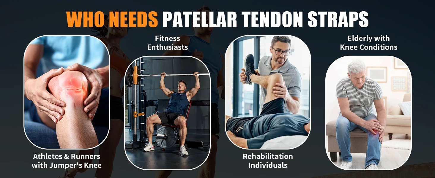 Rodillera NEENCA con almohadilla para rótula y estabilizadores laterales, soporte de manga de compresión de rodilla para mujeres y hombres ACL/PCL, deportes para correr