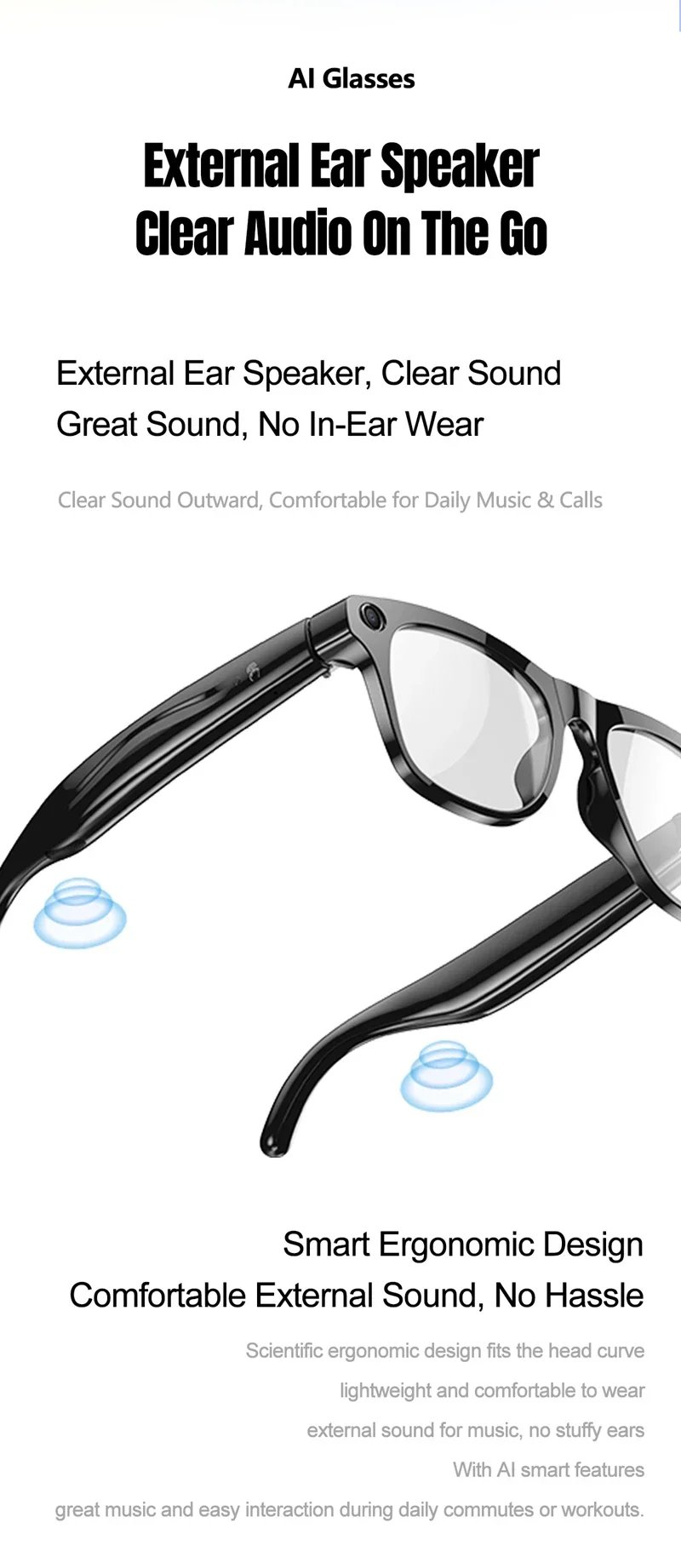 Gafas con Cámara HD 6K e IA, 800MP, Fotocromáticas, Multifuncionales, Inteligentes, con Bluetooth, Llamadas, Fotos, Video, ChatGPT, Música y Traducción