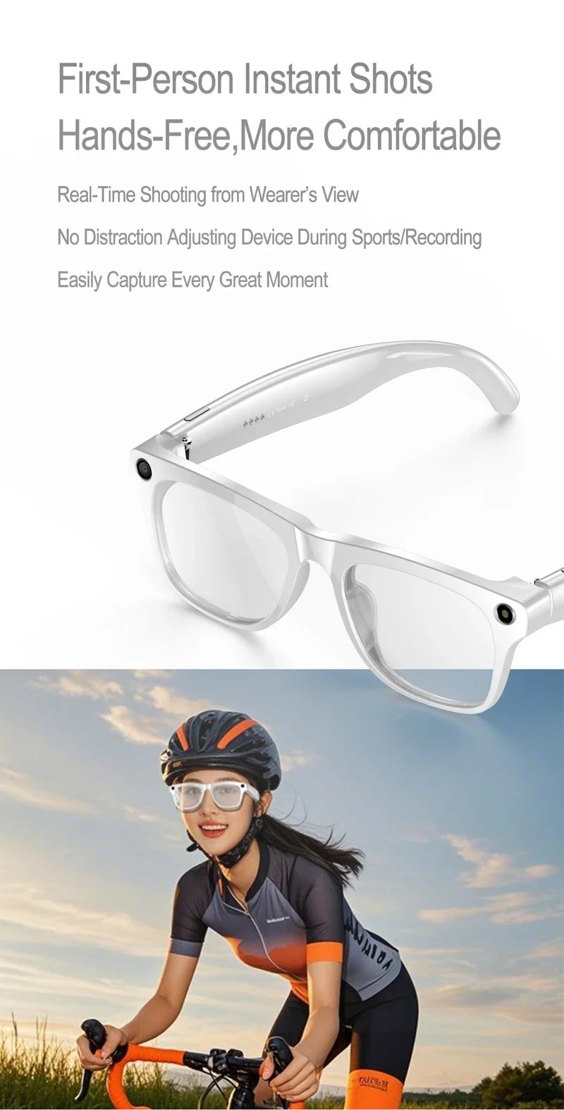 Gafas con Cámara HD 6K e IA, 800MP, Fotocromáticas, Multifuncionales, Inteligentes, con Bluetooth, Llamadas, Fotos, Video, ChatGPT, Música y Traducción