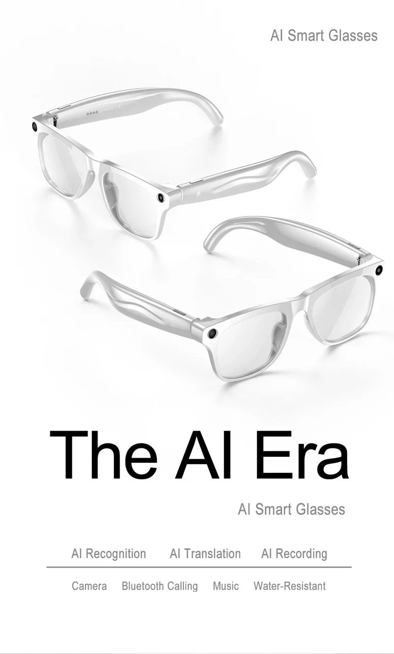 Gafas con Cámara HD 6K e IA, 800MP, Fotocromáticas, Multifuncionales, Inteligentes, con Bluetooth, Llamadas, Fotos, Video, ChatGPT, Música y Traducción