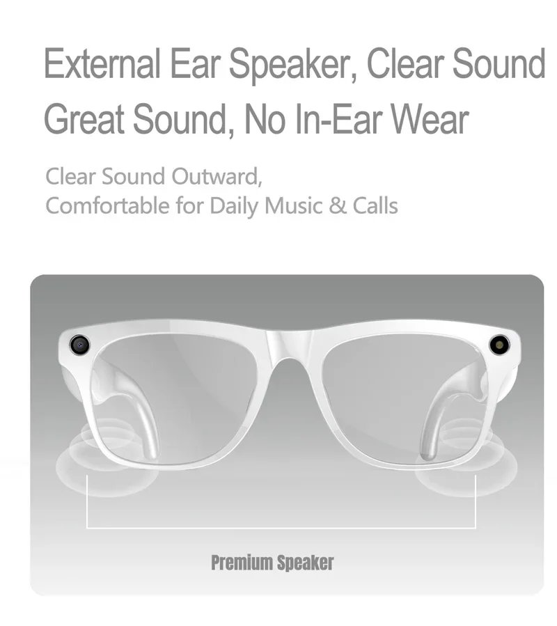Gafas con Cámara HD 6K e IA, 800MP, Fotocromáticas, Multifuncionales, Inteligentes, con Bluetooth, Llamadas, Fotos, Video, ChatGPT, Música y Traducción