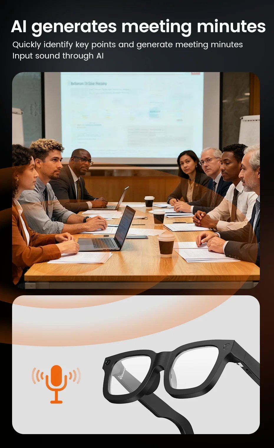 2026 gafas inteligentes HD foto vídeo OpenAI registro traducción lentes fotocromáticos táctiles Bluetooth llamada música gafas multifunción