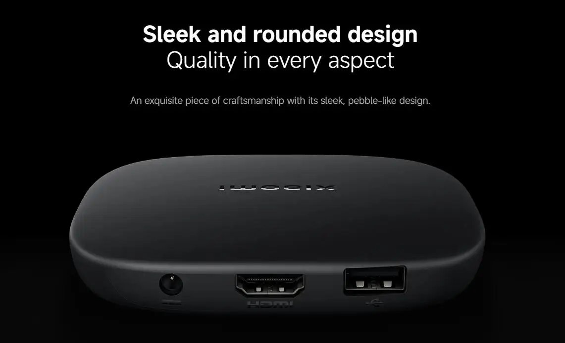 Nuevo Xiaomi TV Box S 3rd Gen, Smart Android TV Box 4K UHD reproductor multimedia, Dolby Vision HDR10 + asistente de Google decodificador de TV de Google