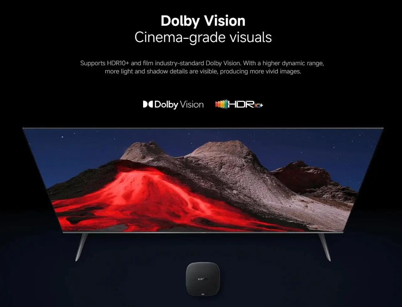 Nuevo Xiaomi TV Box S 3rd Gen, Smart Android TV Box 4K UHD reproductor multimedia, Dolby Vision HDR10 + asistente de Google decodificador de TV de Google