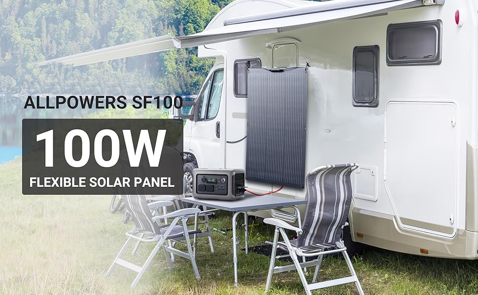ALLPOWERS-estación de energía R600 con panel solar, batería LiFePO4 de 100W, generador de Camping de 299Wh, fuente de alimentación de 600W para respaldo doméstico RV