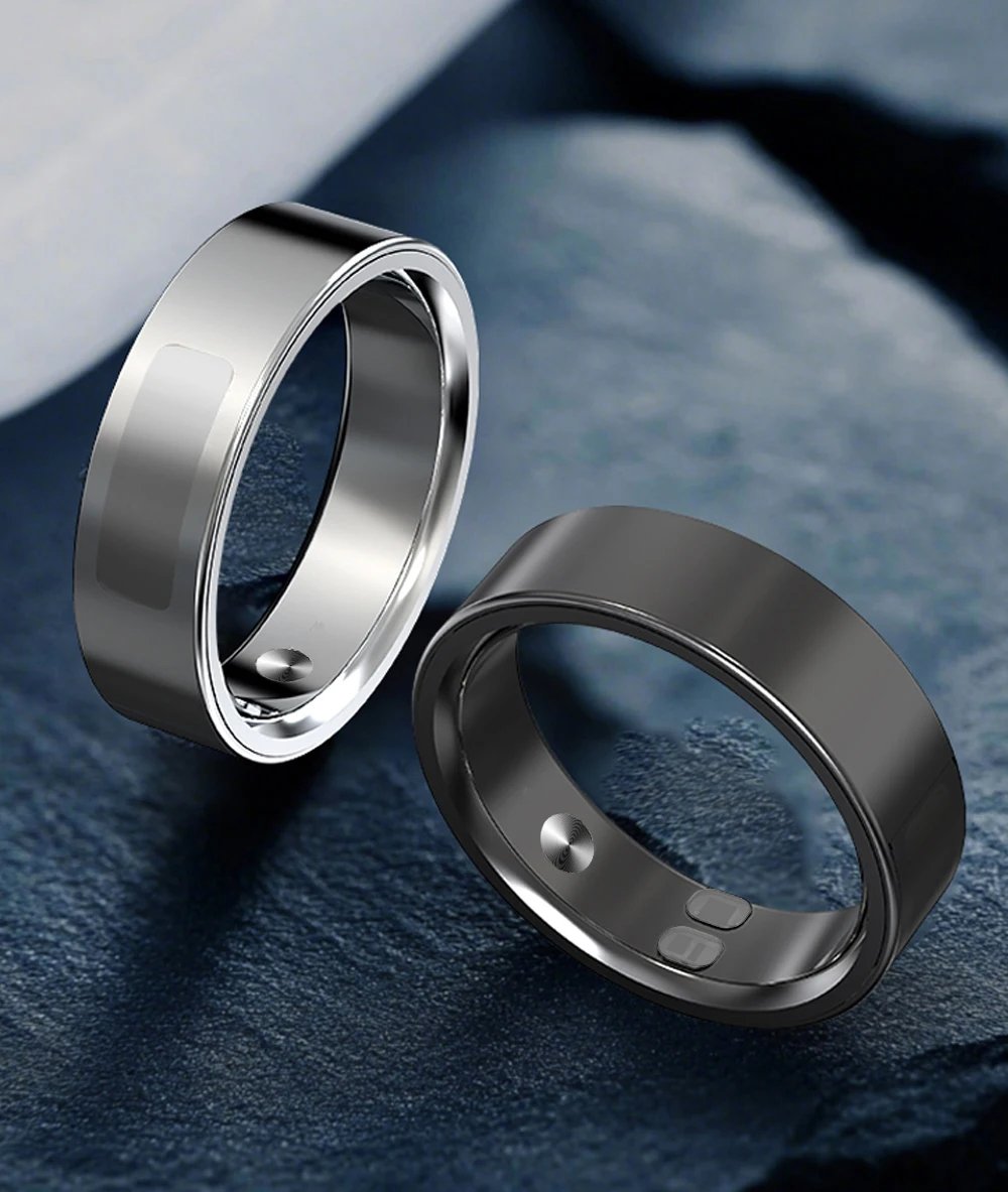 Anillo Inteligente con Vibración, Notificaciones de Llamadas y Mensajes, Alerta Silenciosa, Monitoreo de Ritmo Cardíaco y Estrés