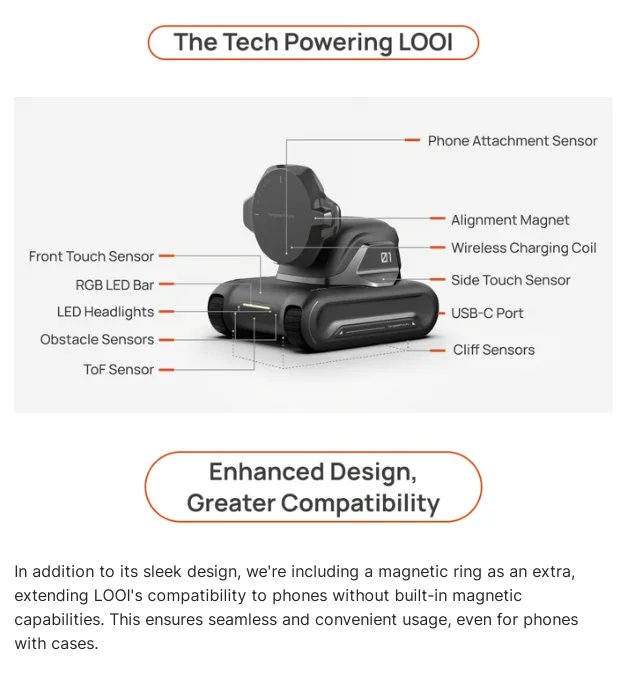 looi robot smartphone looi robot chatgpt large model English voice dialogue visual recognition interactive smart toy gift