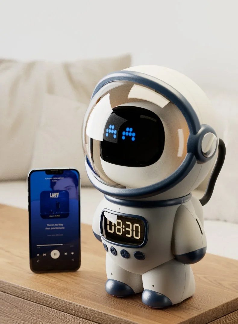 Ai Chat Robot 6 Ai Models Wifi Bluetooth Dual Mode Desktop Companion Night Light Clock Alarm Intelligent Office Assistance