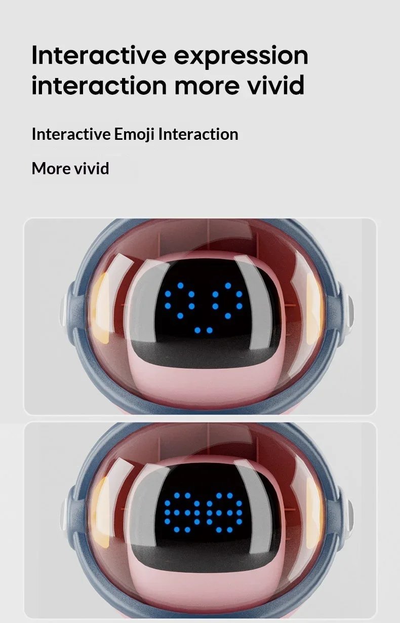 Ai Chat Robot 6 Ai Models Wifi Bluetooth Dual Mode Desktop Companion Night Light Clock Alarm Intelligent Office Assistance