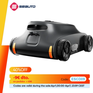 Grennix SAT 10 Robotic Pool Vacuum 180 Mins Running Up to 2000 Sq.ft, Dual 180W Brushless Motor, for Above/In Ground Pools