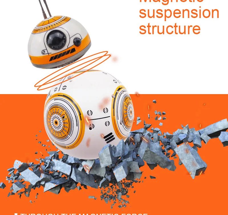 Intelligent RC Robots Remote Control 2.4G Action Figure Droid Ball With Sound RC Robot Car Electric Model Toys Gift For Children