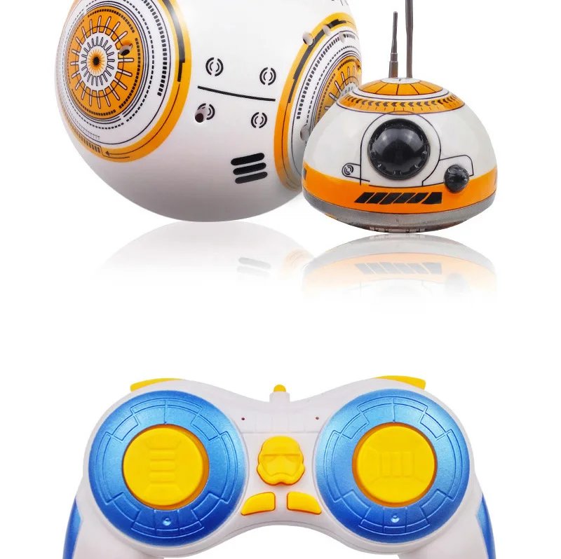 Intelligent RC Robots Remote Control 2.4G Action Figure Droid Ball With Sound RC Robot Car Electric Model Toys Gift For Children