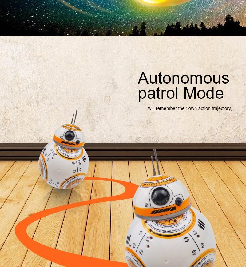 Intelligent RC Robots Remote Control 2.4G Action Figure Droid Ball With Sound RC Robot Car Electric Model Toys Gift For Children