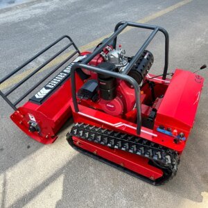 Customized Remote Controlled Four Wheel Drive Wheeled Lawn Mower for Orchards Lawns Garden Weeding Available