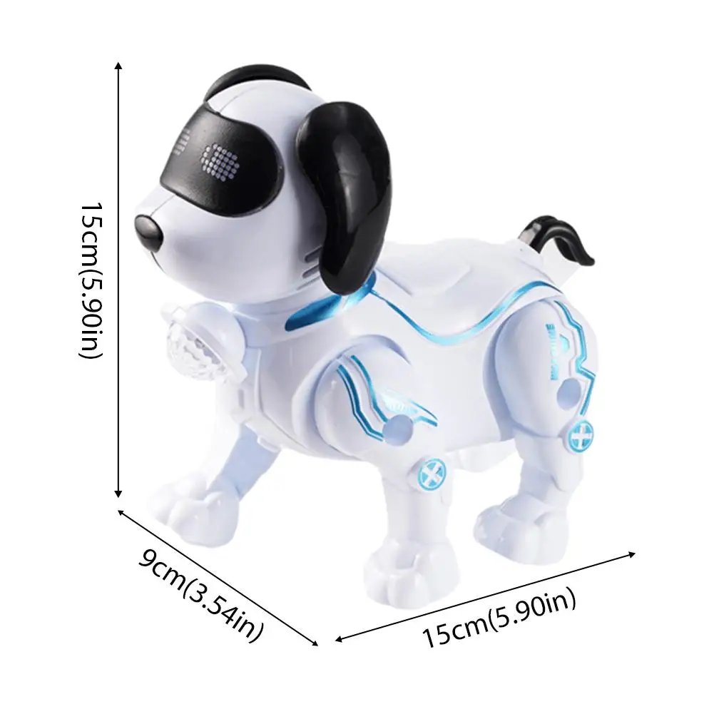 Perro Robot RC, Mascota Electrónica de Acrobacias, Interactiva, Táctil, Programable, Camina y Baila, Regalo de Cumpleaños para Niños y Niñas