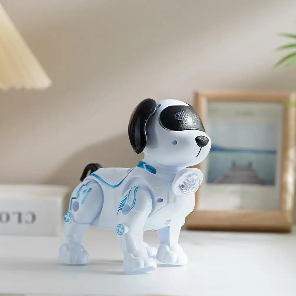 Perro Robot RC, Mascota Electrónica de Acrobacias, Interactiva, Táctil, Programable, Camina y Baila, Regalo de Cumpleaños para Niños y Niñas