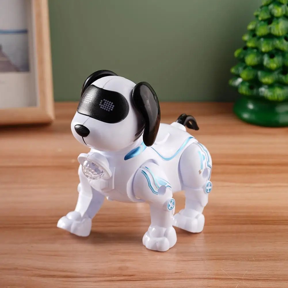 Perro Robot RC, Mascota Electrónica de Acrobacias, Interactiva, Táctil, Programable, Camina y Baila, Regalo de Cumpleaños para Niños y Niñas