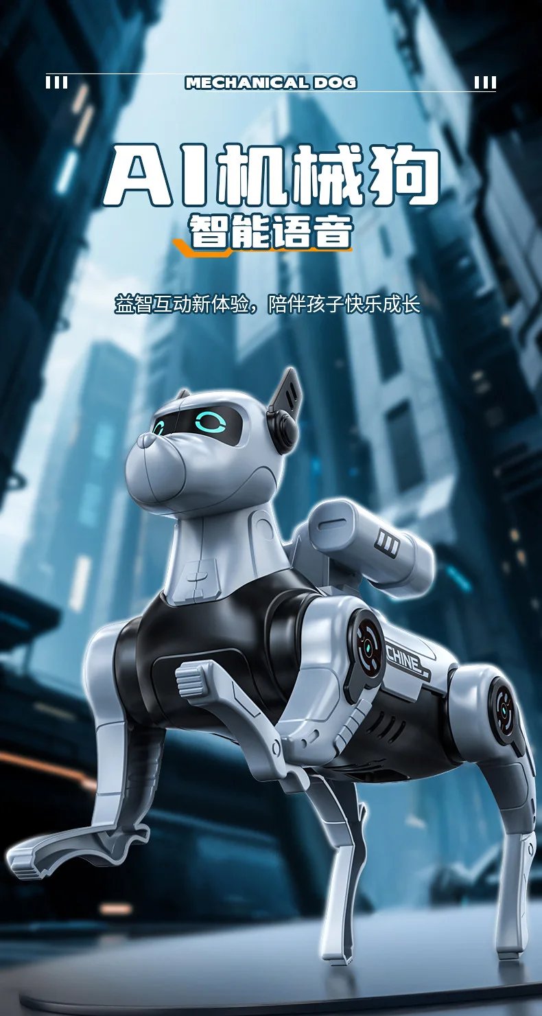 Perro Robot de juguete interactivo para niños, Perro Robot inteligente, juguete de programación con Control remoto eléctrico, nuevo bebé