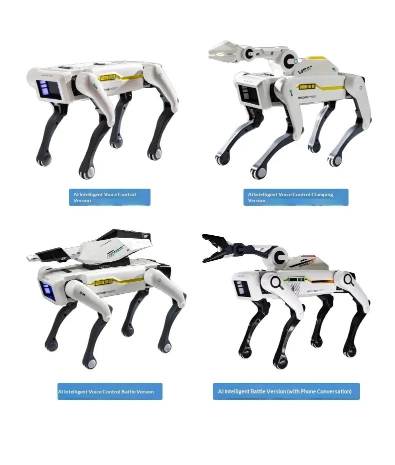 MACHINE 2026 Nuevo Robot Perro con IA, Brazo Mecánico Biónico, Control Remoto, Juguete Interactivo Eléctrico para Niños, Mascota de Compañía para el Hogar