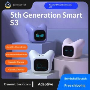 Robot de IA transfronterizo Xiaozhi: Mascota electrónica con diálogo de inteligencia artificial, compañero emocional y función de chat Deepseek Bean Bun