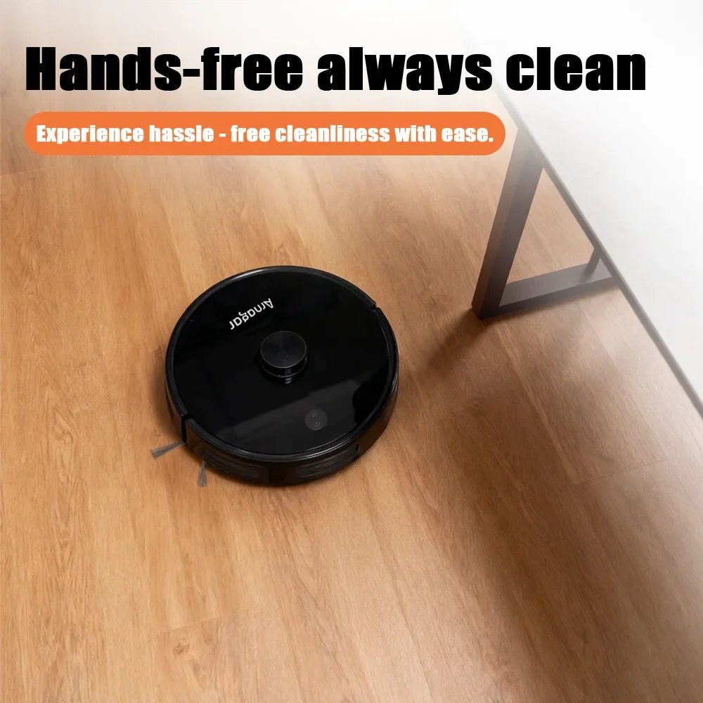 Arnagar S8 Robot Vacuum Cleaner LDS Laser Navigation Sweep＆Mop 6000Pa 3500mAh Low Noise APP Control