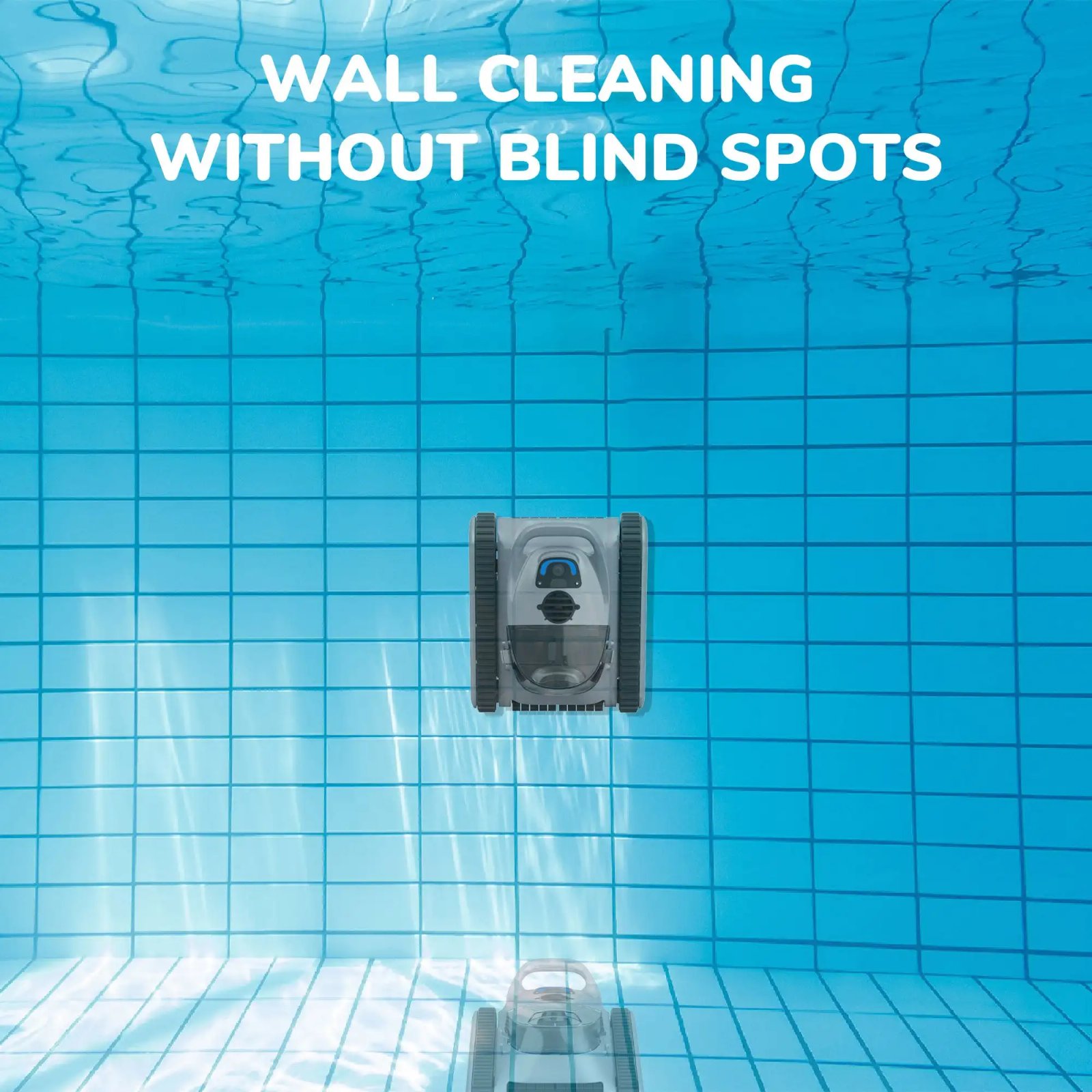 Seauto Crab Pro Robotic Pool Vacuum, Wall-Climbing Robot, Suitable for Walls and Floors of 2000 Square Feet