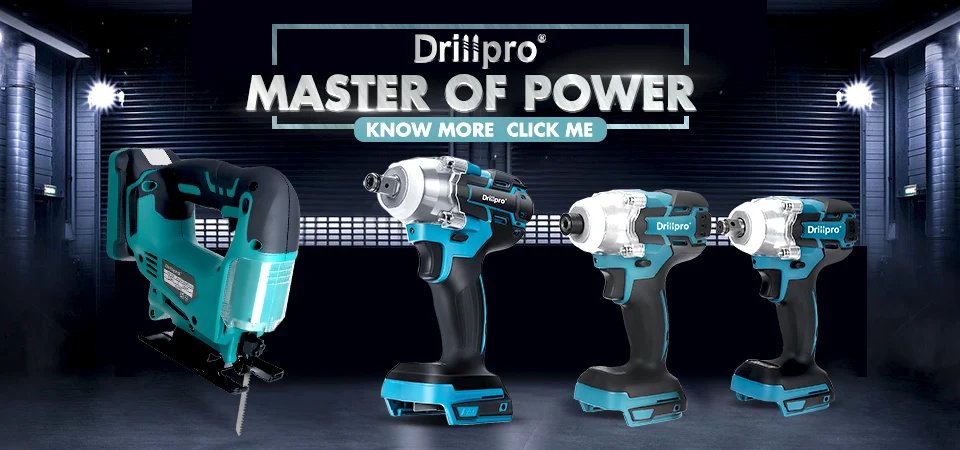 Drillpro 21V 900W Electric Lawn Mower Cordless Grass Trimmer Pruning Garden Tool Rechargeable 2 Batteries for Makita 18V Battery