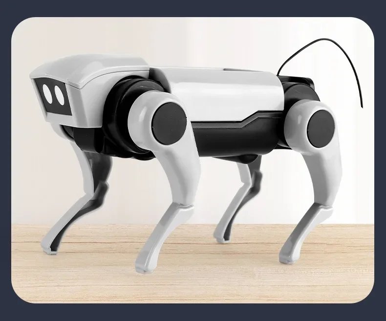 Remote Control Mechanical Dog Robot Toy – DIY Assembling Model Electric Set for Children Science Teaching Boys Kids Gift