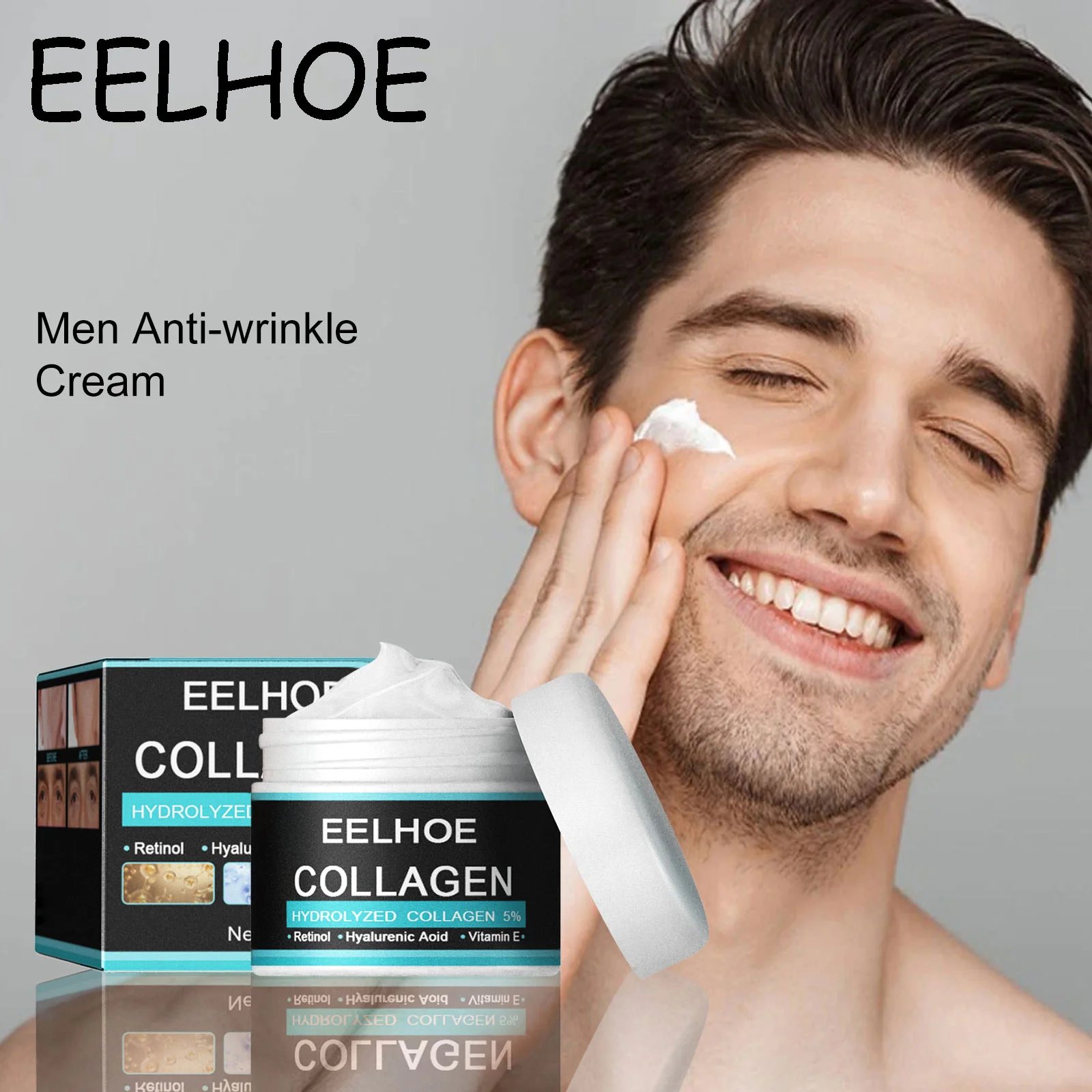 EELHOE Men Face Cream Gentle Moisturizing Reduce Dryness Firming Remove Wrinkles Prevent Aging Enhance Elasticity Men Face Cream