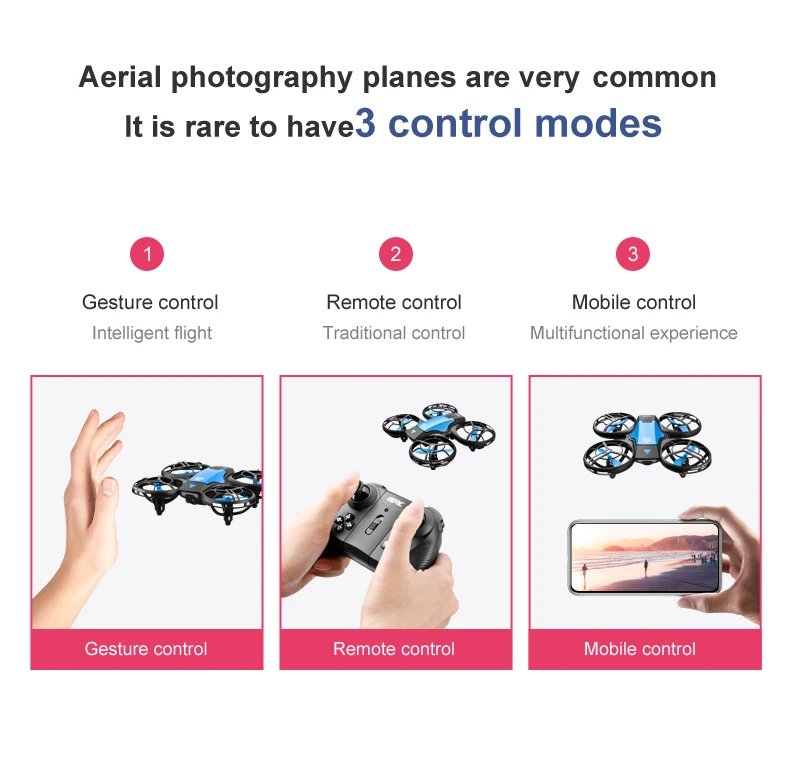 Mini Drone V8 With 4K HD Camera Wifi Fpv Air Pressure Height Maintain Foldable Quadcopter Remote Control Drone Children Boy Toys