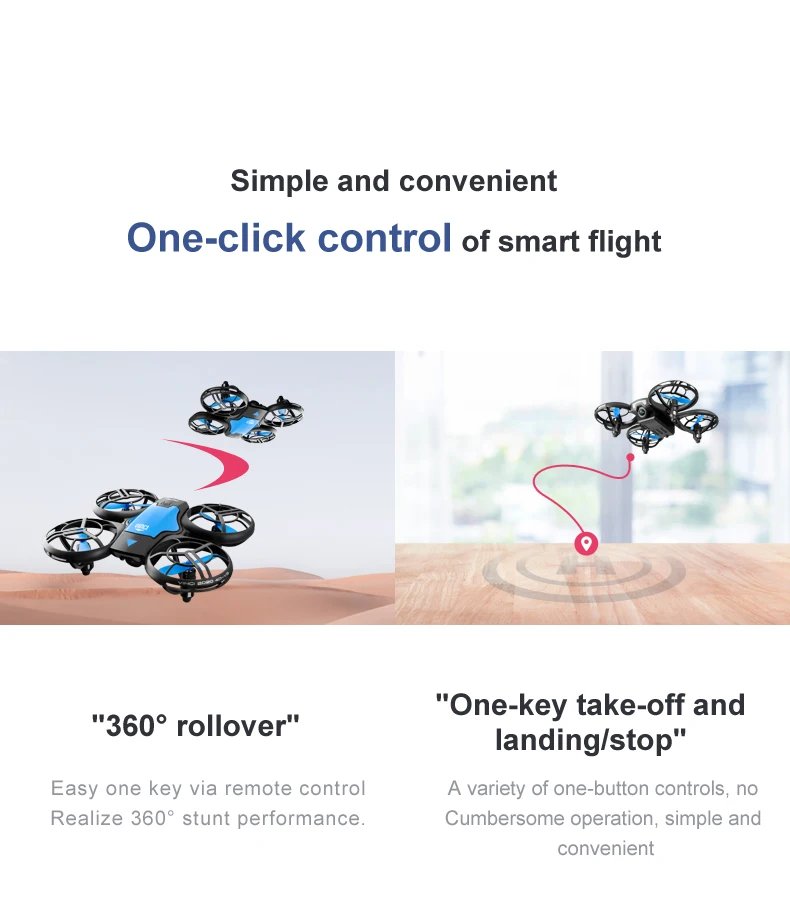 Mini Drone V8 With 4K HD Camera Wifi Fpv Air Pressure Height Maintain Foldable Quadcopter Remote Control Drone Children Boy Toys