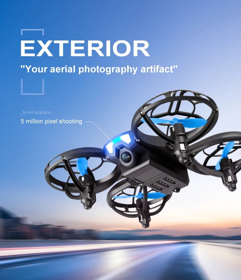 Mini Drone V8 With 4K HD Camera Wifi Fpv Air Pressure Height Maintain Foldable Quadcopter Remote Control Drone Children Boy Toys