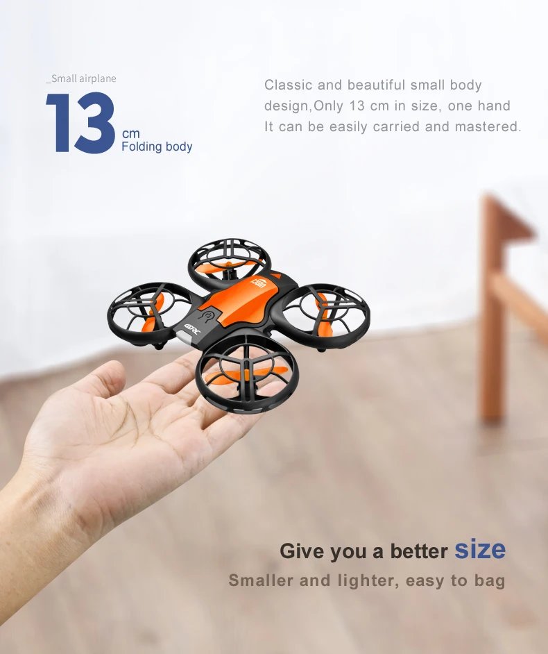 Mini Drone V8 With 4K HD Camera Wifi Fpv Air Pressure Height Maintain Foldable Quadcopter Remote Control Drone Children Boy Toys