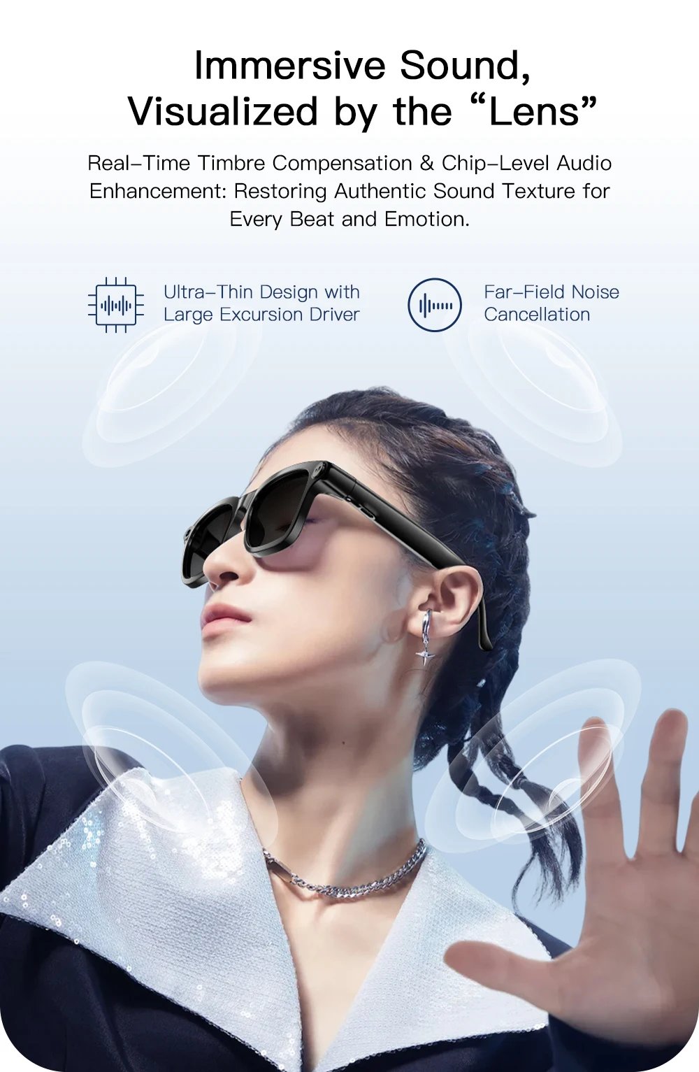 2026 New AI Real Time Translation Smart Glasses 800W Pixel Anti-shake Camera Video Recorder Dual Mic Noise Cancel Sunglasses Men