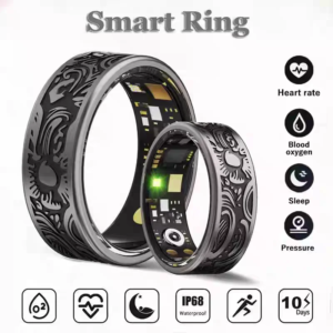 Smart Ring Heart Rate Blood Pressure Blood Oxygen Sleep Monitoring Step Counting Activity Tracking Family Friends Sharing Ring