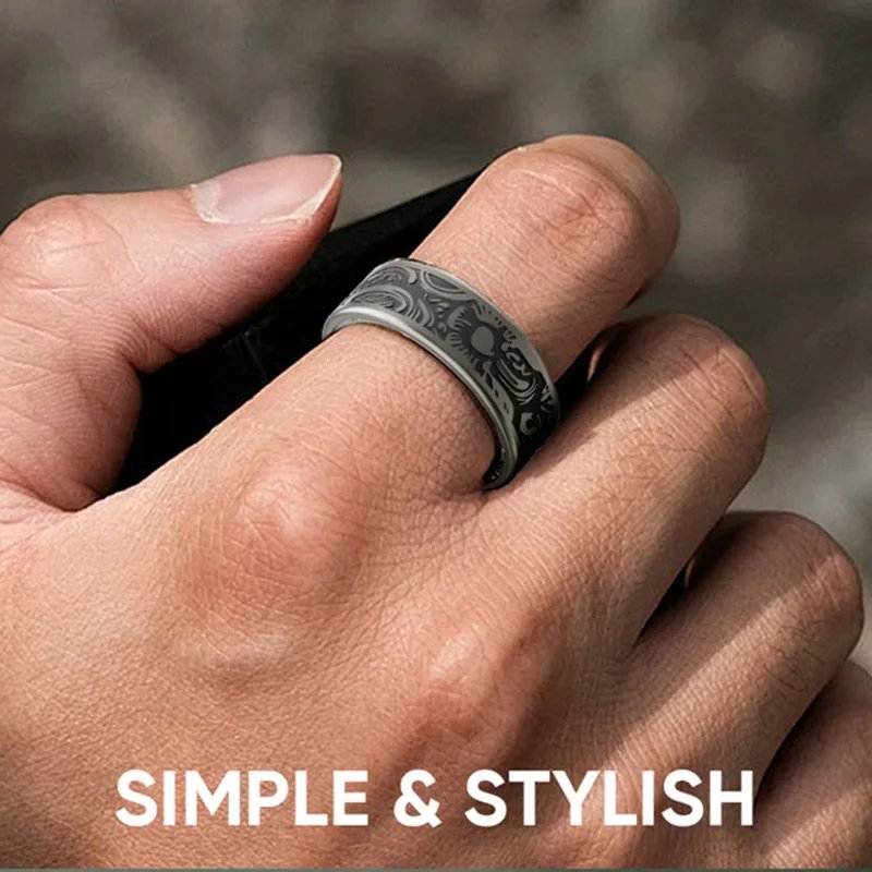 Smart Ring Heart Rate Blood Pressure Blood Oxygen Sleep Monitoring Step Counting Activity Tracking Family Friends Sharing Ring