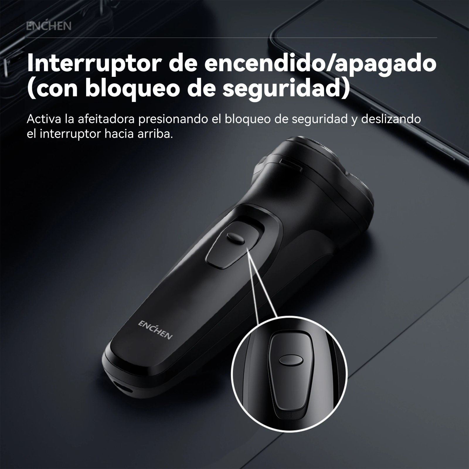 Enchen Blackstone-C Electric Rotary Shaver for Men with 3D Floating Blades, Washable, USB Type-C Rechargeable