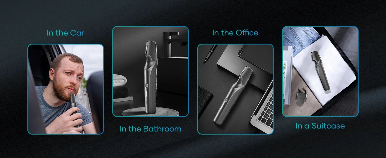 Kensen S6 Body Hair Trimmer for Men Electric Hair Groomer IPX5 Waterproof 6800 RPM Hair Cutting Machine Groin Pubic Hair Clipper