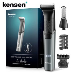 Kensen Electric Hair Trimmer Kits Men's Razor Body Hair Shaver Beard Trimmer IPX6 Hair Cutting Machine Hair Clippers for Barber