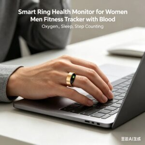Smart Ring Health Watch for Women Men Fitness Detector with Blood Oxygen, Sleep, Step Calculating