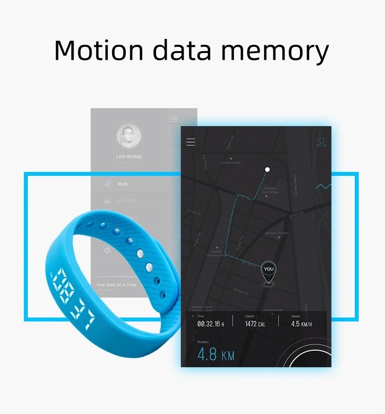 Smart Multifunctional Fitness Bracelet IP65 Waterproof Sports Watch LED Activity Sleep Tracker Pedometer Wristband