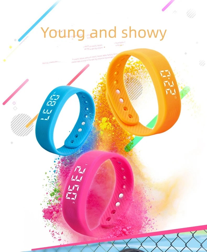 Smart Multifunctional Fitness Bracelet IP65 Waterproof Sports Watch LED Activity Sleep Tracker Pedometer Wristband