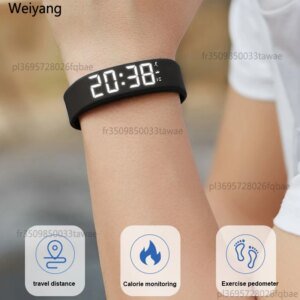 Smart Multifunctional Fitness Bracelet IP65 Waterproof Sports Watch LED Activity Sleep Tracker Pedometer Wristband