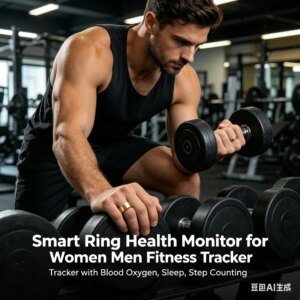 Smart Ring Health Detector for Women Men Fitness Monitor with Blood Oxygen, Sleep, Step Measuring