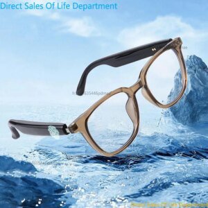 Bluetooth 5.4 Smart Glasses GS03 AI Translation Navigation Open Ear Headphones with UV400 Protection for Outdoor Travel