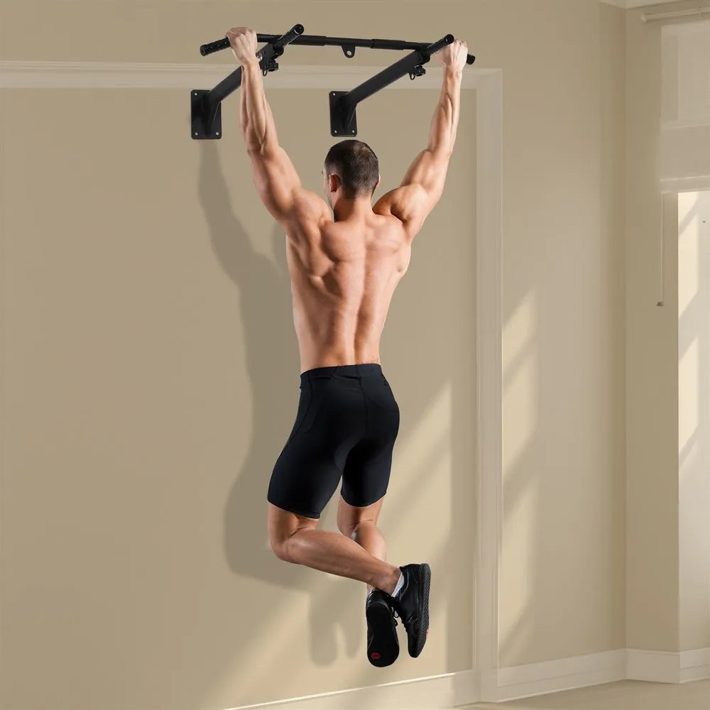 Homcom Wall-Mounted Bodybuilding Bar for Pull-Up Training Max. 150kg