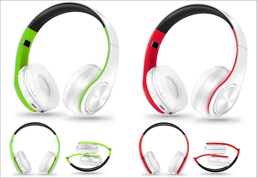 2026 Wireless Bluetooth Stereo Headset Upgrading Sports Overhead Earphone with Mic for Smart Phone TV PC Tablet - Music