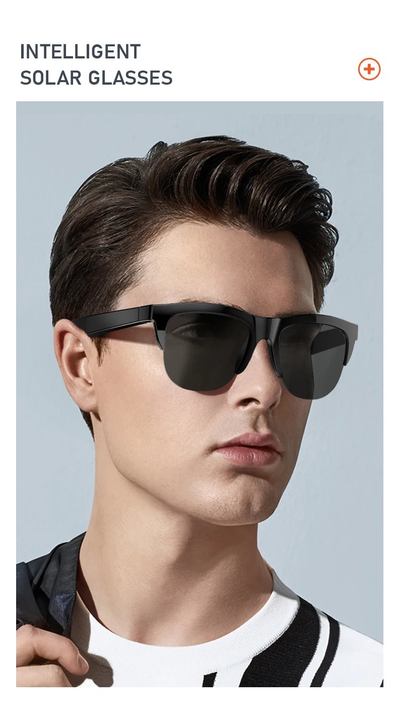 Smart Audio Glasses Bluetooth V5.3 Sunglasses HIFI Headset Hands-Free Call Anti-UV Outdoor Sports Anti-touch For Men Women