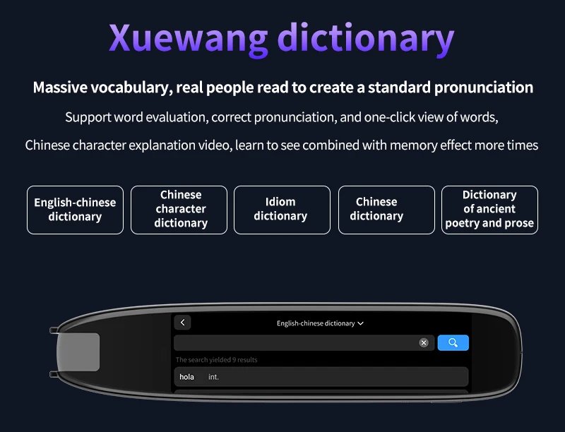 Translation Pen Scanner Reading Pen 142 Translation pens Ai pen Text Speech Smart Recording Pen Voice Text Extract Translator