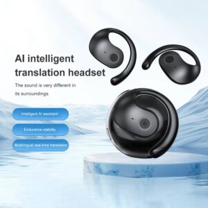 Wireless BT AI Translation Earbuds 99% Accuracy 144 Languages Translator Earbuds Translator Device Ideal for Travel and Business